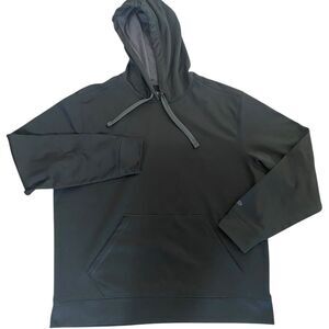 Chapion XL Duo Dry Hoodie Sweatshirt black long sleeve pullover hand pocket